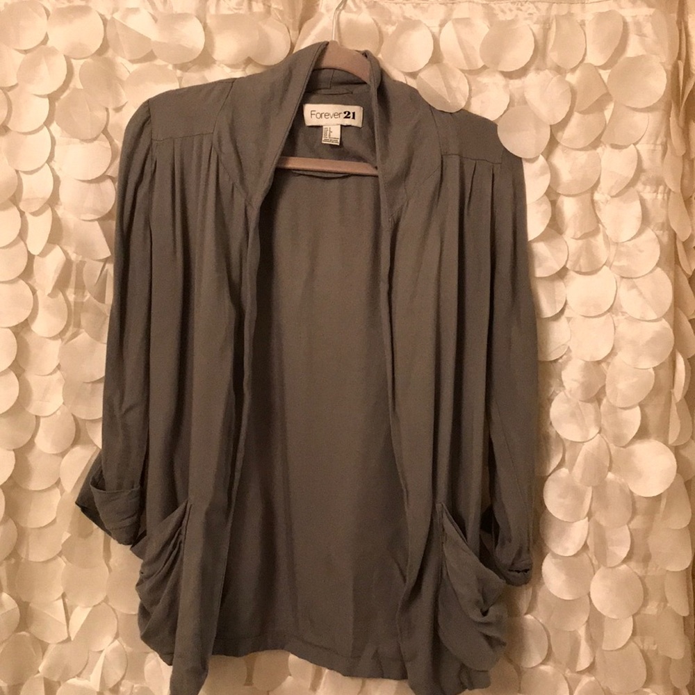 Olive green cardigan